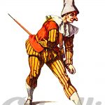 Máscara tradicional italiana Giangurgolo